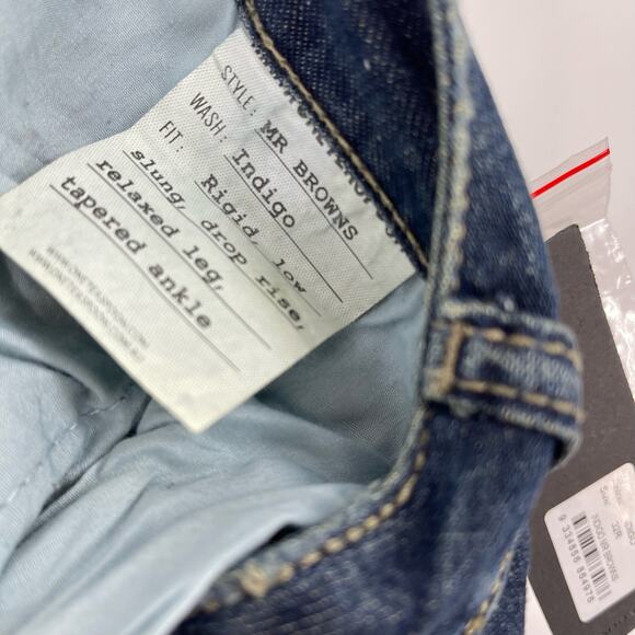 Man X One Teaspoon Mr Browns Jeans Indigo Men's 32R NWT - Picture 9 of 12